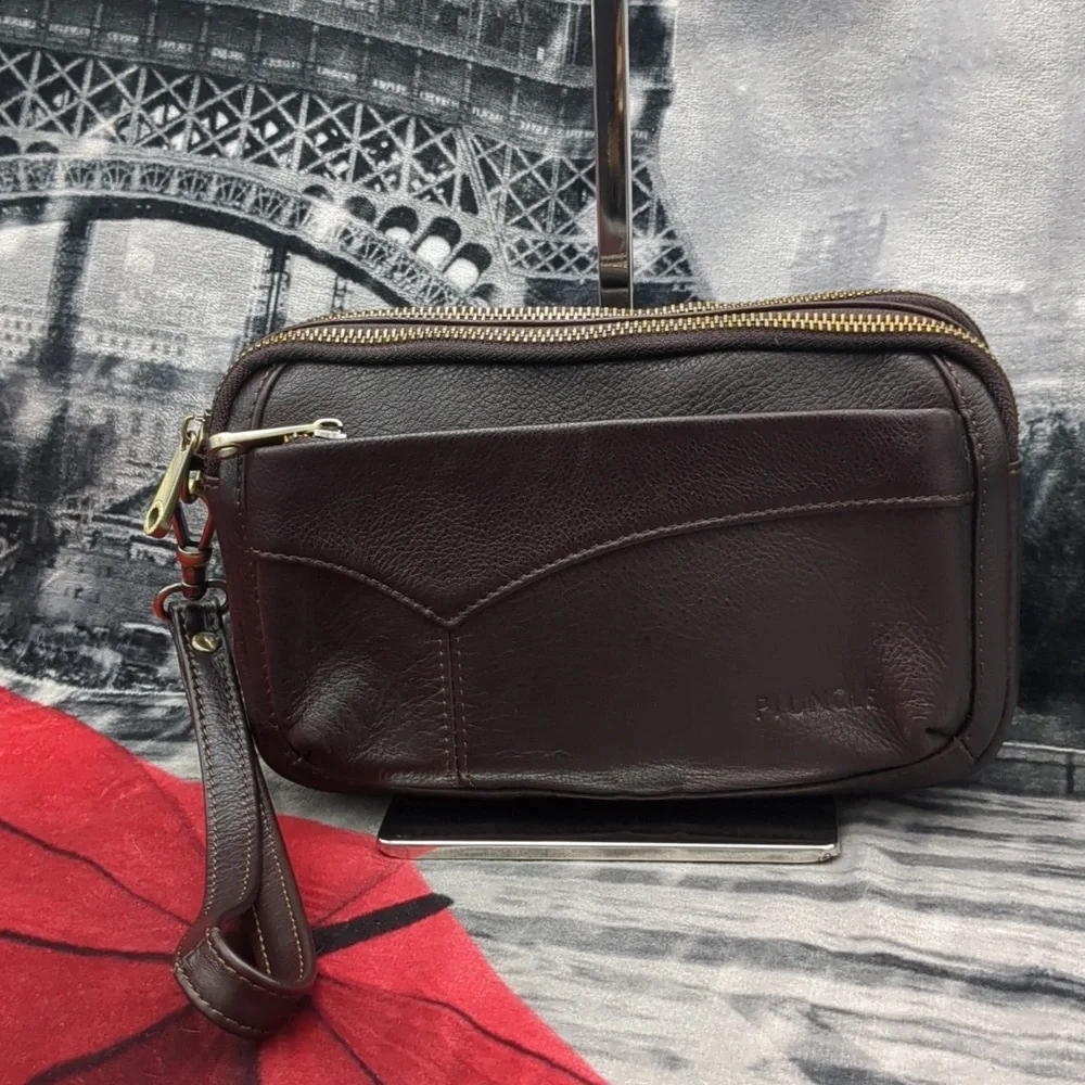 PI Uncle Mens Leather Clutch
